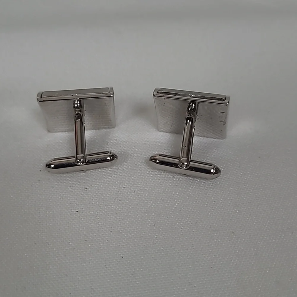 Vintage Swank mid century silvertone cufflinks